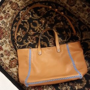 TORY BURCH Leather satchel.